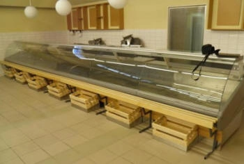 külmvitriini sirge lihateenindus